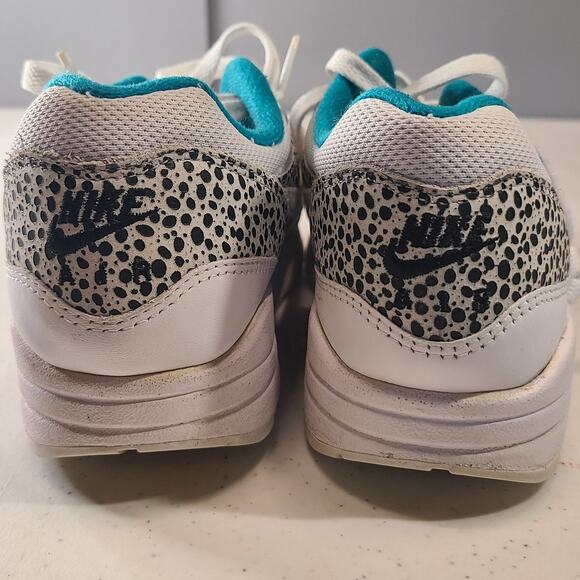 Nike Air Max 1 Safari Pack White Glass Aqua Blue Women's 6.5 319986-131 RARE - Picture 6 of 11